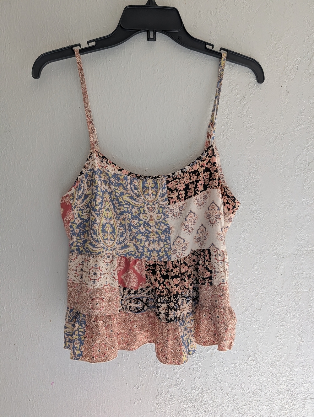 Altard State Sleeveless Patchwork Print Cami Top - Multicolor